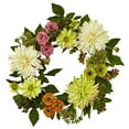 thumbnail image 1 of Nearly Natural 4583 Couronne de Maman Dahlia de 22 Po, 1 of 1