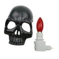 thumbnail image 4 of Lámpara de pared Yinane Luz de fiesta decoración habitación enchufe Luz nocturna Halloween negro calavera, 4 of 8