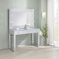 thumbnail image 2 of Umbridge 3-drawer Vanity Set with Lighting Chrome and White, 2 of 6