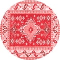 thumbnail image 1 of Ahgly Company Indoor Round Geometric Red Traditional Area Rugs, 8' Round, 1 of 4