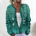 thumbnail image 2 of VEKDONE Ladies' Casual Floral Printed Knitted Cardigan With Button Up Jacket And Top B Multicolor XL, 2 of 5
