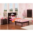 thumbnail image 2 of AFI Newport Twin Solid Wood Platform Bookcase Bed in Espresso, 2 of 7