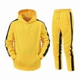 thumbnail image 1 of Conjunto de chándal con capucha para hombre, conjunto deportivo de 2 piezas con capucha, para correr y trotar., 1 of 5