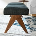 thumbnail image 5 of Modway Lyra 63" Fabric Upholstered Bench in Azure, 5 of 9