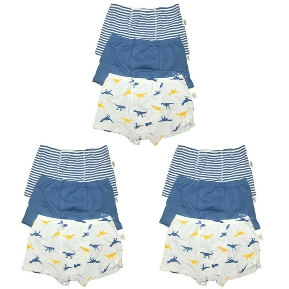 B&Q 9 Packs Toddler Little Boys Kids Underwear Cotton Boxer Briefs Size 4T 5T 6T 7T 8T