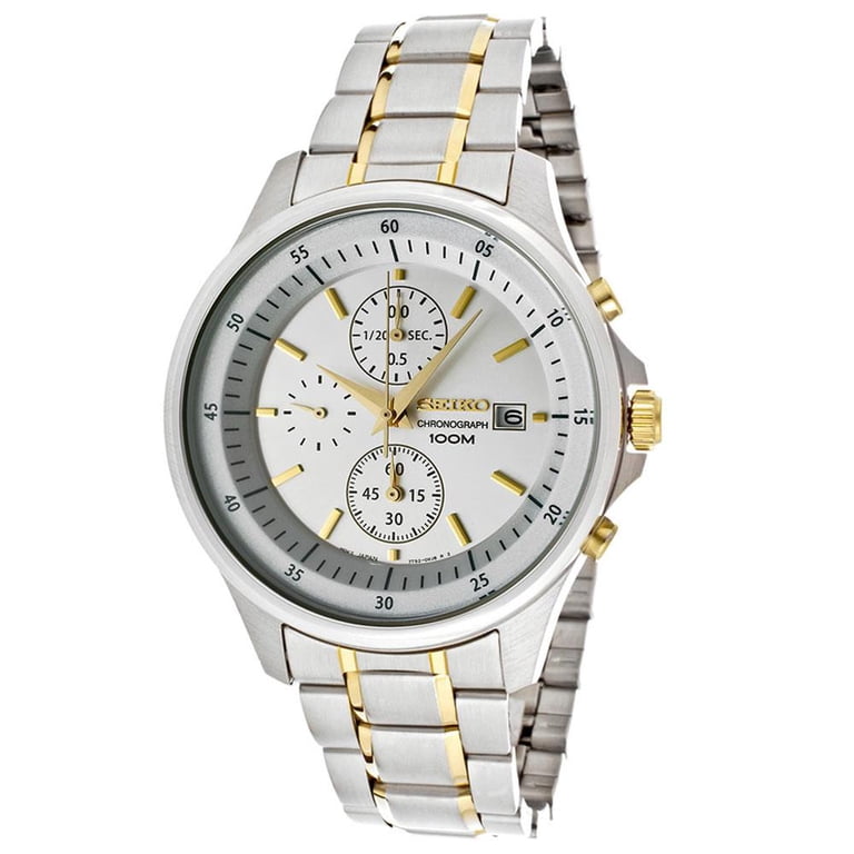 Seiko Men's SNDE23 Silver Dial Two-Tone Stainless Steel Bracelet