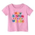 thumbnail image 4 of Haut Camisole Filet pour Enfants Carnaval Imprimé Couleur Col Rond T-Shirt à Manches Courtes, 4 of 4