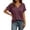 Brick Red, variant on MEZZALL Women T-Shirts Short Sleeved Tops With V Neck Loose Fit Solid Color Large Size Casual T Shirt Vacation Streetwear