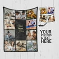 thumbnail image 4 of Customized Photo Collage Blanket-Wedding Blanket. Soft Fleece Throw Blanket, Personalized Picture Blanket. Gift for Wedding, Christmas, Birthday & Anniversary.(Photo Blanket- 07, 50" X 60") Blankets, 4 of 5