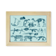 thumbnail image 1 of Hueso animal sketch ilustraciones Escritorio de madera Arte Pintura 6x8 pulgadas marco de foto foto, 1 of 4