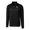 thumbnail image 2 of Men's Cutter & Buck  Black New Hampshire Fisher Cats Big & Tall Traverse Stripe Stretch Quarter-Zip Top, 2 of 3