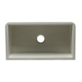 thumbnail image 6 of 33" Biscuit Smooth Apron Solid Thick Wall Fireclay Single Bowl Farm Sink, 6 of 7
