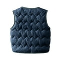 thumbnail image 5 of ATOGUTA Kids Down Vest Lightweight Sleeveless Jacket Fall Winter Puffer Down Vest for Boys Girls Size 1T-7, Navy, 5 of 5