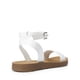 thumbnail image 4 of Sandalia DREAM PAIRS ELENA-5 Blanca de PU con Correa al Tobillo y Piso Plano de 2 cm, 4 of 8