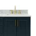 thumbnail image 5 of Ariel Stafford 61 Inch Double Rectangle Sink Vanity With Carrara White Marble Countertop W/0.75" Edge In Midnight Blue, 5 of 11