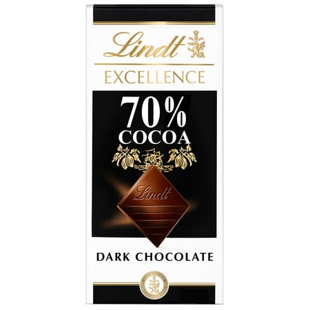 Lindt Excellence 70% Cocoa Dark Chocolate Candy Bar, 3.5 oz, Bar