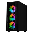 thumbnail image 2 of Xtreme PC Gaming AMD Radeon RX 6500 XT Ryzen 5 5600X 16GB SSD 250GB 2TB WIFI Black, 2 of 6