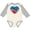 Natural and Heather, variant on Inktastic USA Cowboy Boots Patriotic Boys or Girls Long Sleeve Baby Bodysuit