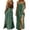 Green, variant on Women's Spaghetti Strap Maxi Dress – Low Back Loose Fit Summer Slip Dress with Side Slit – Casual Flowy Beach Cover-Up for Vacation & Lounge – Sizes S-XXXXXL (Available in 15 Colors)
