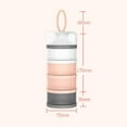 thumbnail image 2 of WEISIPU Milk Powder Dispenser 4 Layer Baby Feeding Formula Storage Pot Container Portable, 2 of 9