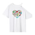 thumbnail image 1 of Camiseta básica de recuerdo para mujer jinwen verano, 1 of 7