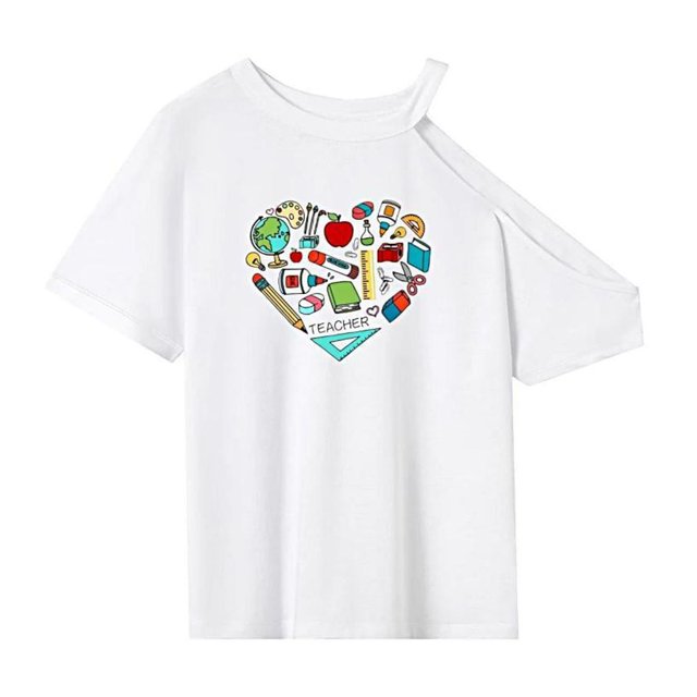 Camiseta básica de recuerdo para mujer jinwen verano
