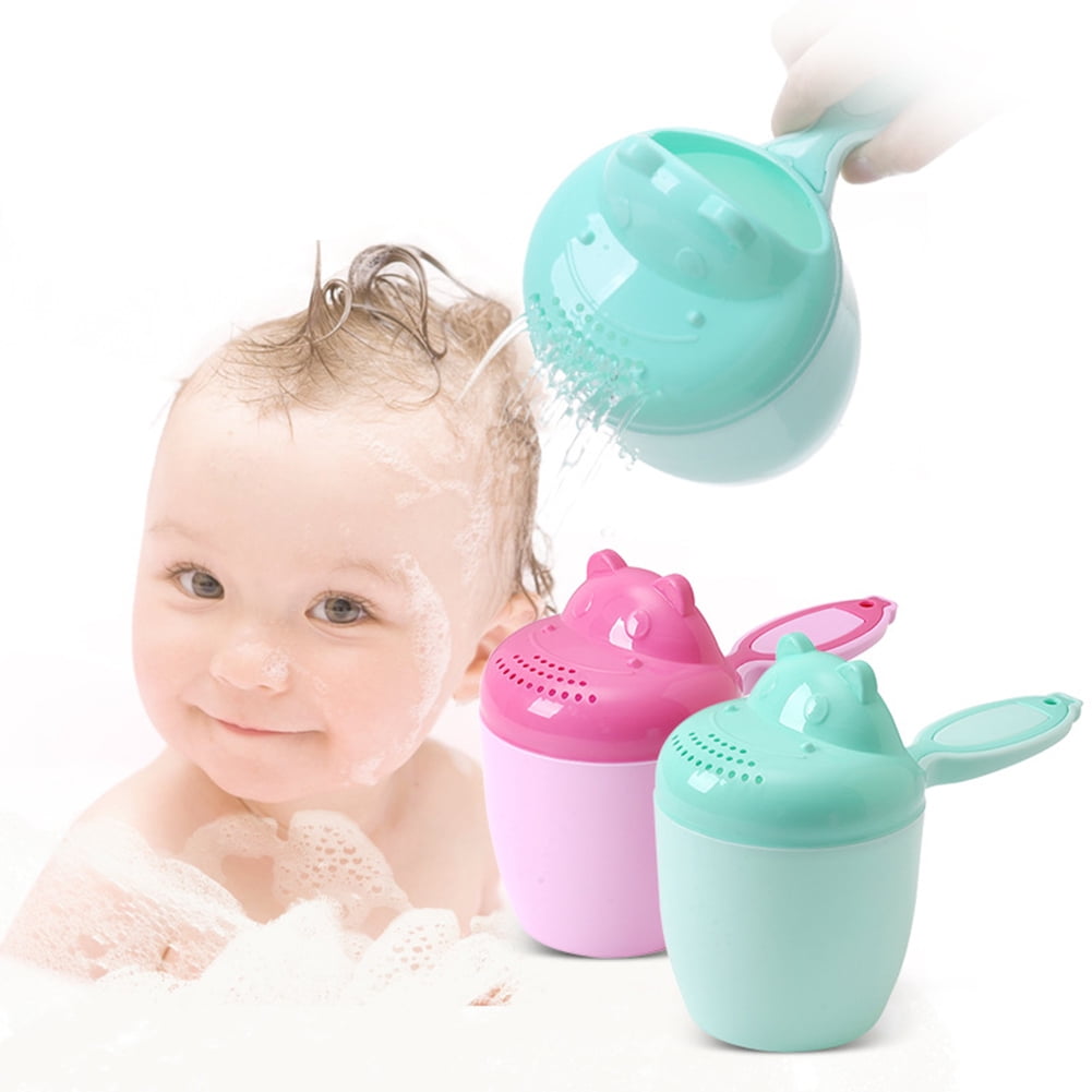 Archer Cute Hippo Baby Bathroom Shower Shampoo Rinse Cup Hair Washing Spoon with Handle