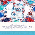 thumbnail image 3 of Red, White & POOL 4th of July Birthday Invitations – 20 Fill In the Blank Invites with Envelopes – 5x7 Patriotic Birthday Party Invitations, Red White Blue Birthday by Amanda Creation, 3 of 9