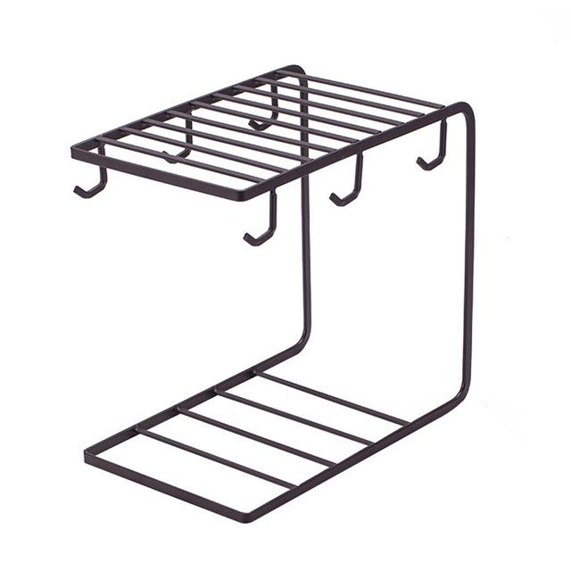 Soporte de taza de de material acero al carbono Soporte de drenaje para colgar Organizador de vasos Organizador de vasos de almacenamiento Organizador de Zulema Titular de la taza
