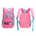 thumbnail image 2 of Mochila para niños de dibujos animados con lentejuelas, mochila de almacenamiento exquisita y colorida para estudiantes, rosa fluorescente + azul-verde, 2 of 5