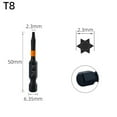 thumbnail image 4 of Robust 50Mm Magnetic Torx Screwdriver Bits Compatible With Electric Tools T8 Fangkenuo, 4 of 5