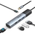 thumbnail image 1 of USB C Hub  Adapter for  Pro/Air, MOKiN 7 in 1 USB C Dongle with , SD/TF Card Reader, USB C Data Port,100W PD, and 2 USB 3.0 Compatible for  Pro/Air,  XPS,  Thinkpad., 1 of 8