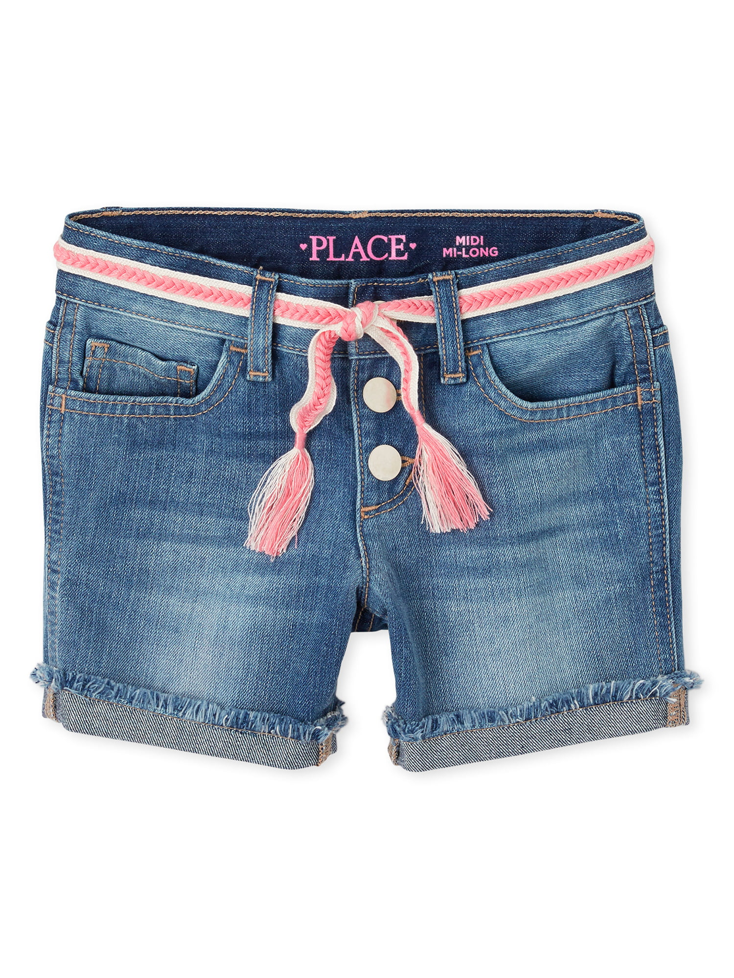 Details about   The Children's Place Girls Youth Cotton Shorts Blue Size Variations NWT NEW 