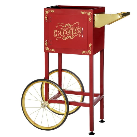 Popcorn Cart - Matinee Replacement Stand for 8-Ounce Poppers with Shelf, Handle and Wheels by Great Northern Popcorn