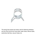 thumbnail image 4 of Uxcell Spring Hose Clamp, 65Mn Steel 8mm Low Pressure Air Clip Clamps Fuel Lines Vacuum Hoses, Zinc Plated, 10 Pack, 4 of 6