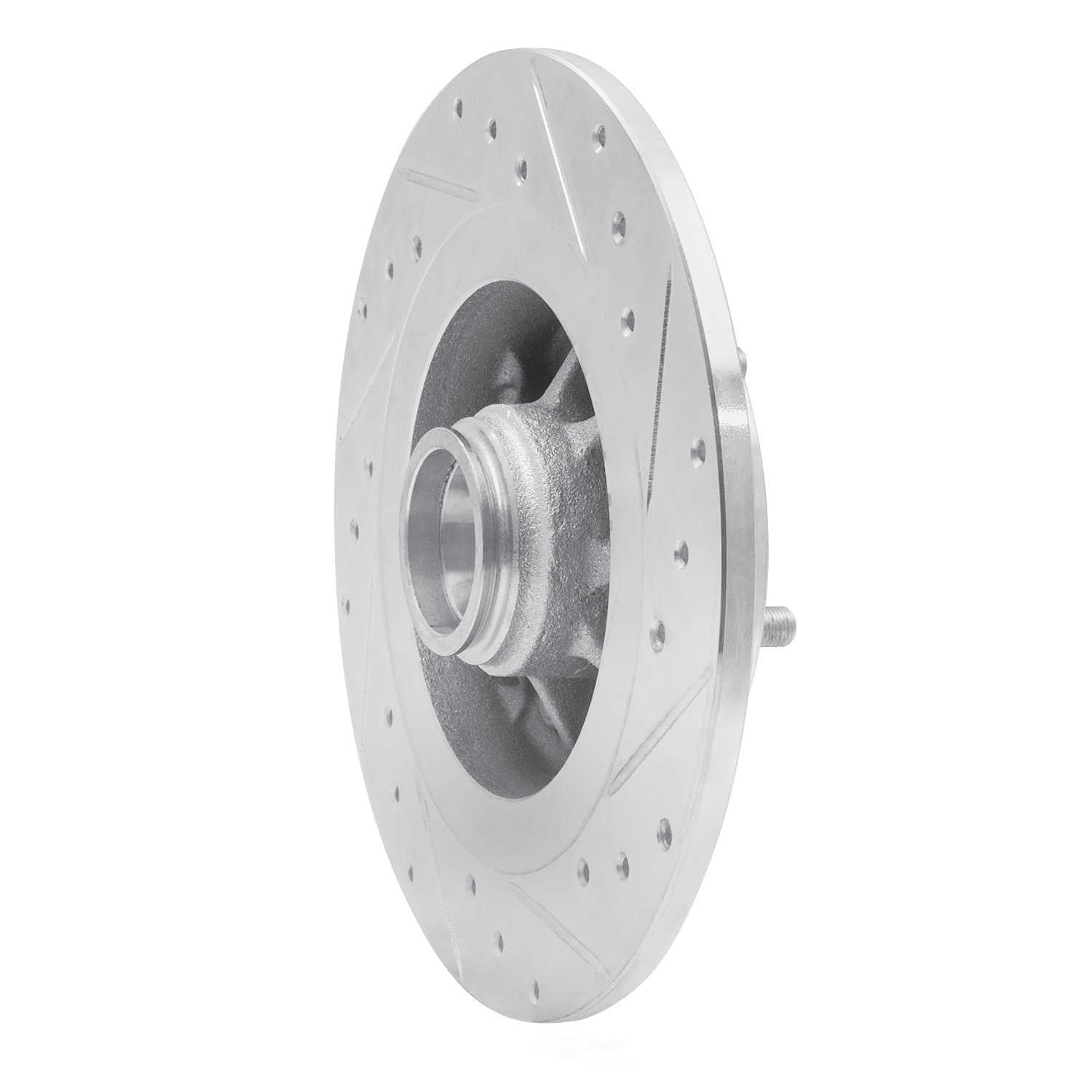 Dynamic Friction Company 631-67019L DFC Brake Rotor - Drilled And Slotted - Silver