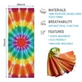 thumbnail image 2 of Rainbow Tie Dye Mandala Pattern Hot Yoga Mat Towel Non Slip for Hot Yoga - Quick-Drying Yoga Mat Cover with 4 Corner Pockets with Travel Bag - Hot Yoga Towel Non Slip 74"x26", 2 of 6