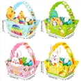 thumbnail image 2 of Cestas de Pascua con Asa, Cesta de Actividades de BúSqueda de Huevos de Pascua para Fiesta de Pascua de Papel para Manualidades Infantiles, Cestas de Regalos de Pascua, 2 of 5