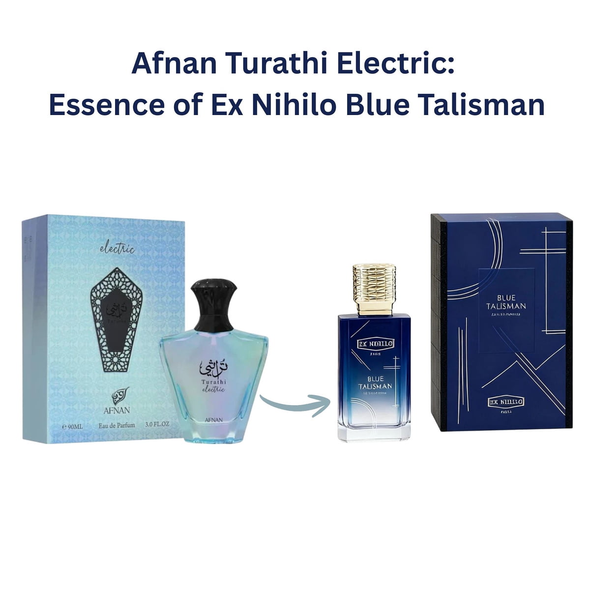 Afnan, Turathi Blue Men, 3 oz EDP Spray, Aromatic Aquatic