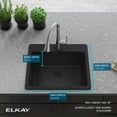 thumbnail image 4 of Elkay ELG2522MB0 Quartz Classic 25" Drop In Single Basin Quartz Composite Kitchen Sink -, 4 of 7