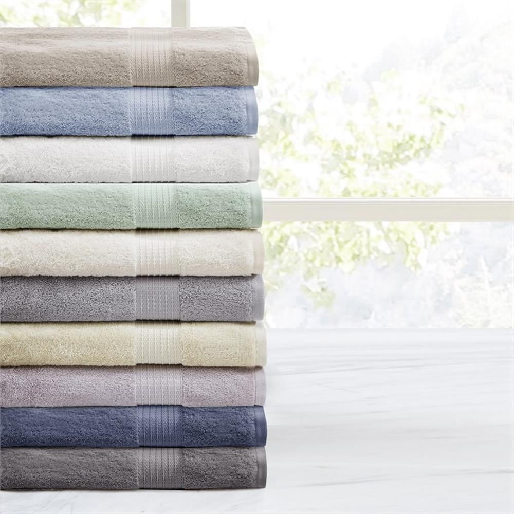 Madison Park Charcoal 6-Piece Bath Towel Sets, Cotton Absorbent Soft Designer