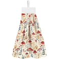 thumbnail image 1 of wonima01 Kitchen Hand Towels with Button Hanging Loops Bathroom Mushroom Small Bath Hand Towel Soft Hanging Tie Towels Quick Dry Hand Absorbent Washcloth Dish Towels Decor, 1 of 1