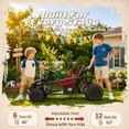 thumbnail image 6 of iYofe 36V Electric Ride on Car, 500W Electric Car for Kids with EVA Wheel, Max Speed 9 mph, Spring Suspension, Adjustable Seat, Bluetooth, Powered Ride on Toys for Big Kids Boys Girls, Black, 6 of 10