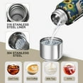 thumbnail image 3 of 20 Oz French Bulldog Sunflowers Floral Coffee Tumbler Double Wall Insulated Stainless Steel Water Bottle | Metal Reusable Thermoses Flask with Cup Cap | Leak & Sweat Proof with Anti-Dust Lid, 3 of 7