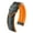 Orange Band / Silver Buckle, variant on Hirsch Andy Leather Watch Strap - Orange - L - 22mm - Silver Buckle - Embossed Calf Leather