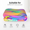 Magic Psychedelic Mushrooms Blanket for Couch Bed Throw Blanket