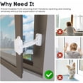 thumbnail image 4 of Child Safety Window Limiter for Baby Safety Window Locks, Window Safety Locks for Toddlers and Pets (White), 4 of 5