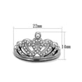 thumbnail image 2 of Queen Royalty Princess Crown Silver Stainless Steel Fashion Ring Women's Size 8, 2 of 5