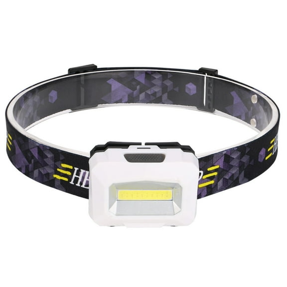 ZFYXGS COB LED Headlamp Mini Headlight Flashlight Camping Torch Lantern AAA