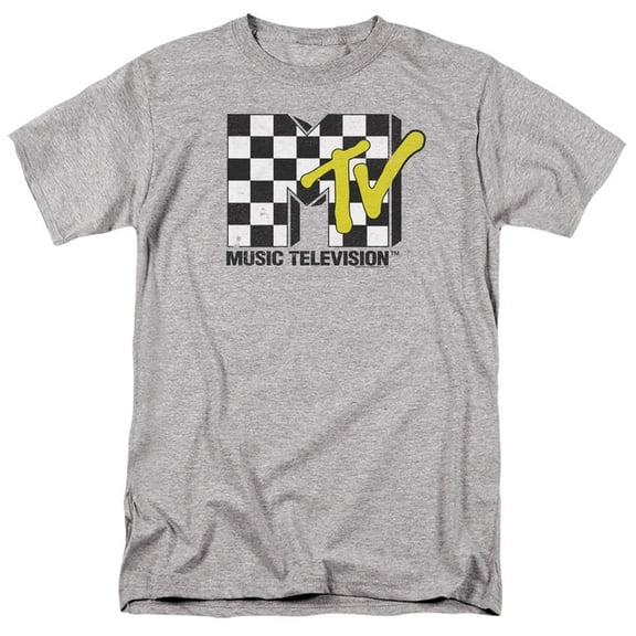 Mtv Checker Board Logo Unisex Adult T Shirt For Men And Women